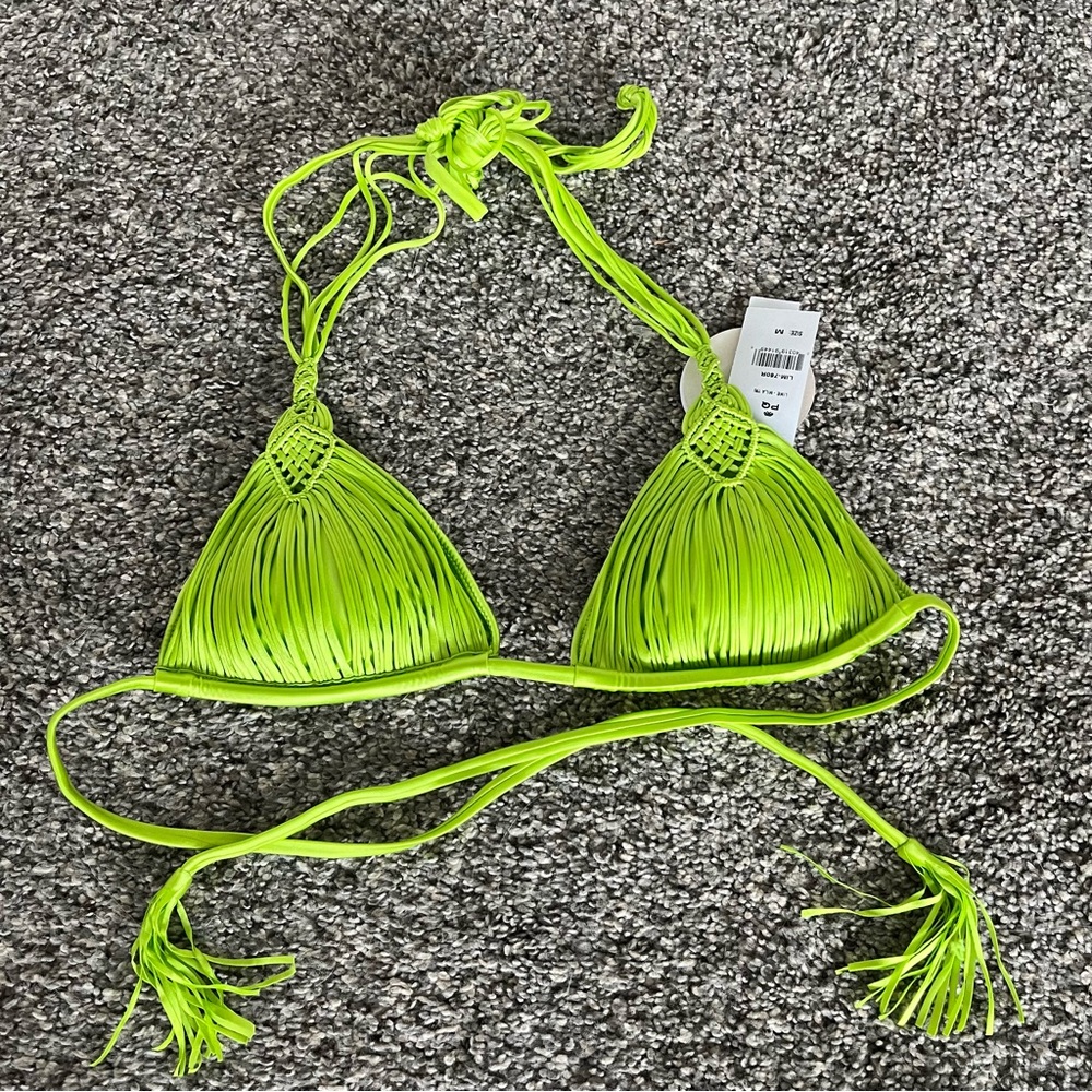 PQ swim Mila bathing suit Lime (Super Hot Color) set top and bottom NWT M and L - Picture 6 of 14